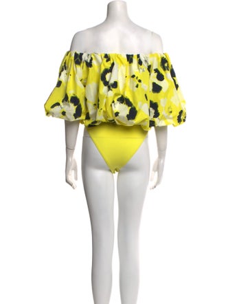 Essentiel Antwerp Floral Print Off-The-Shoulder Bodysuit