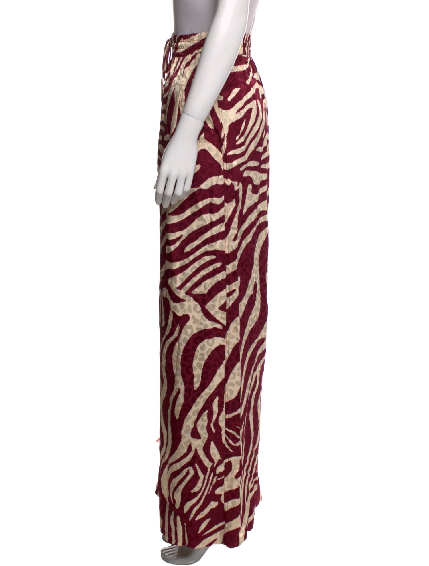 Essentiel Antwerp Animal Print Wide Leg Pants
