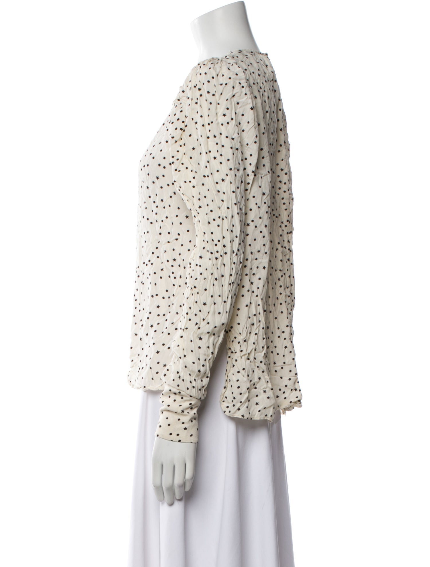 Essentiel Antwerp Printed Scoop Neck Blouse