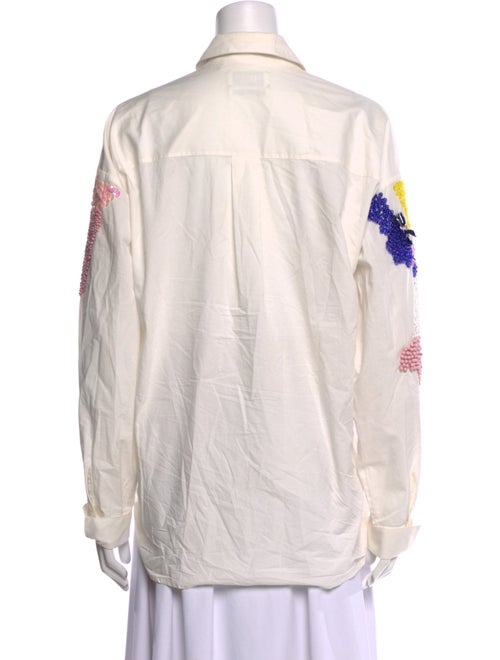 Essentiel Antwerp Printed Long Sleeve Button-Up Top