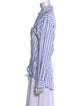 Essentiel Antwerp Striped Long Sleeve Button-Up Top