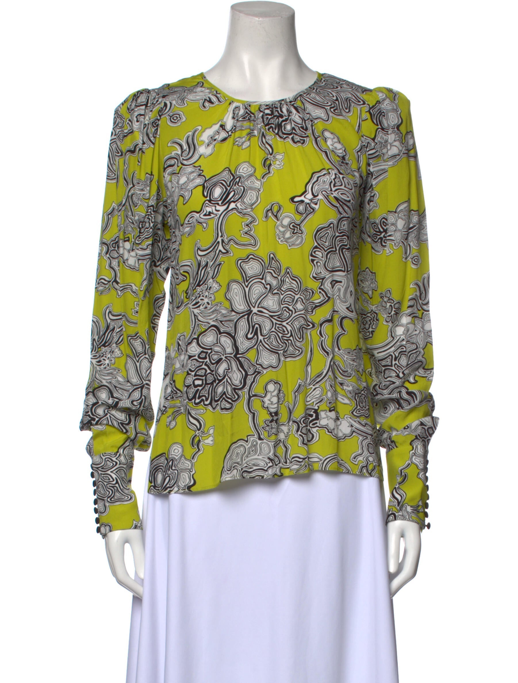 Essentiel Antwerp Printed Crew Neck Blouse