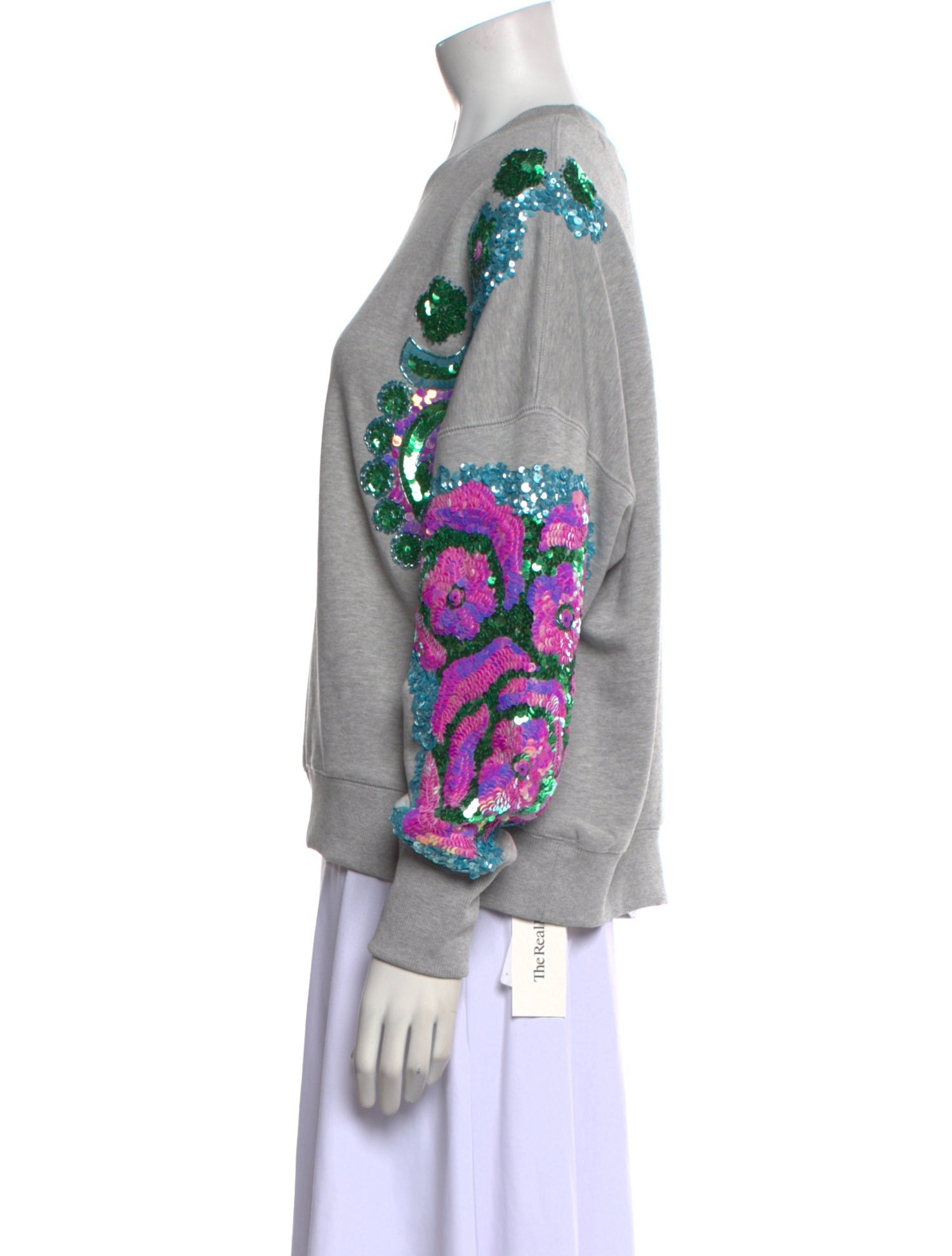 Essentiel Antwerp Lace Pattern Crew Neck Sweatshirt