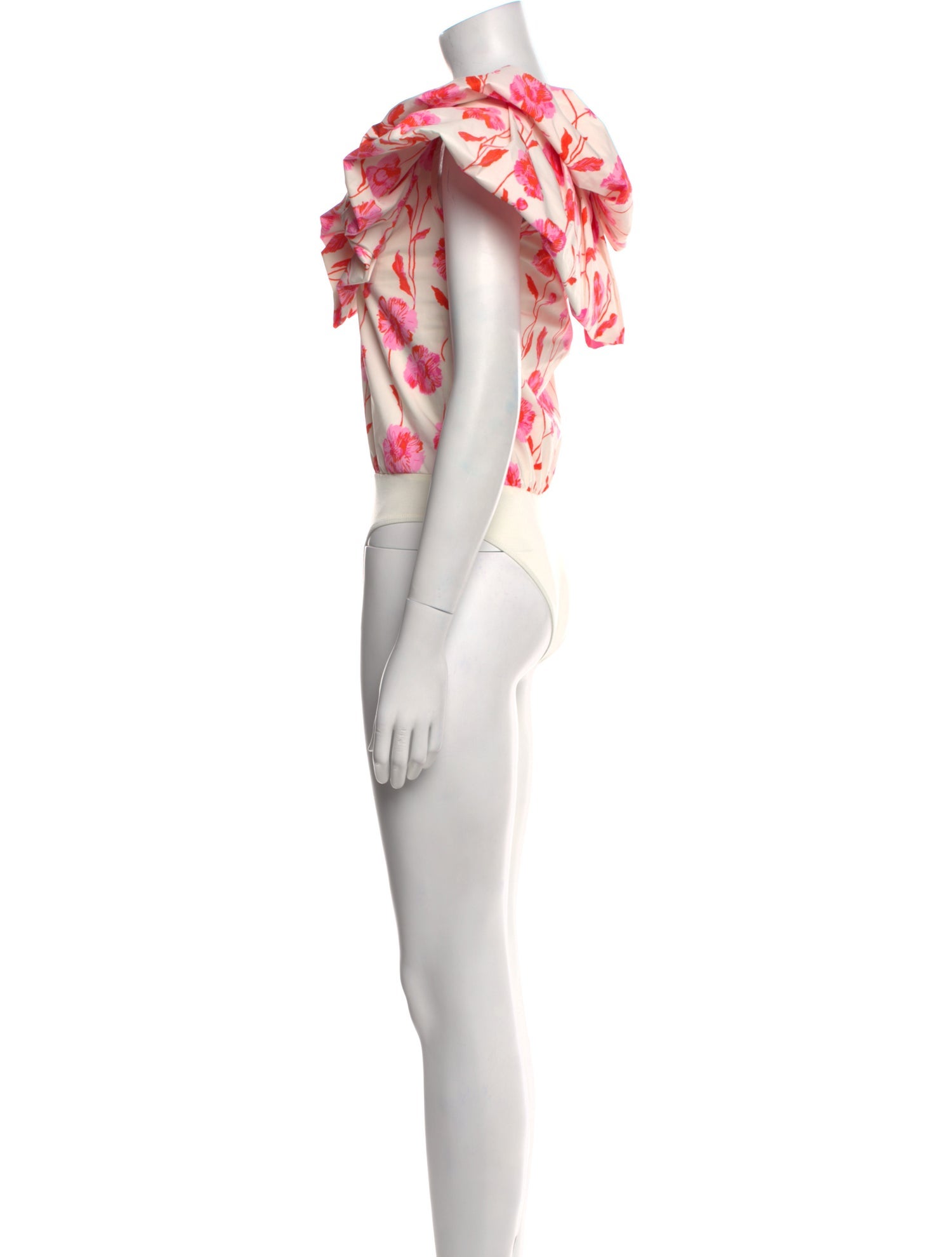 Essentiel Antwerp Floral Print V-Neck Bodysuit