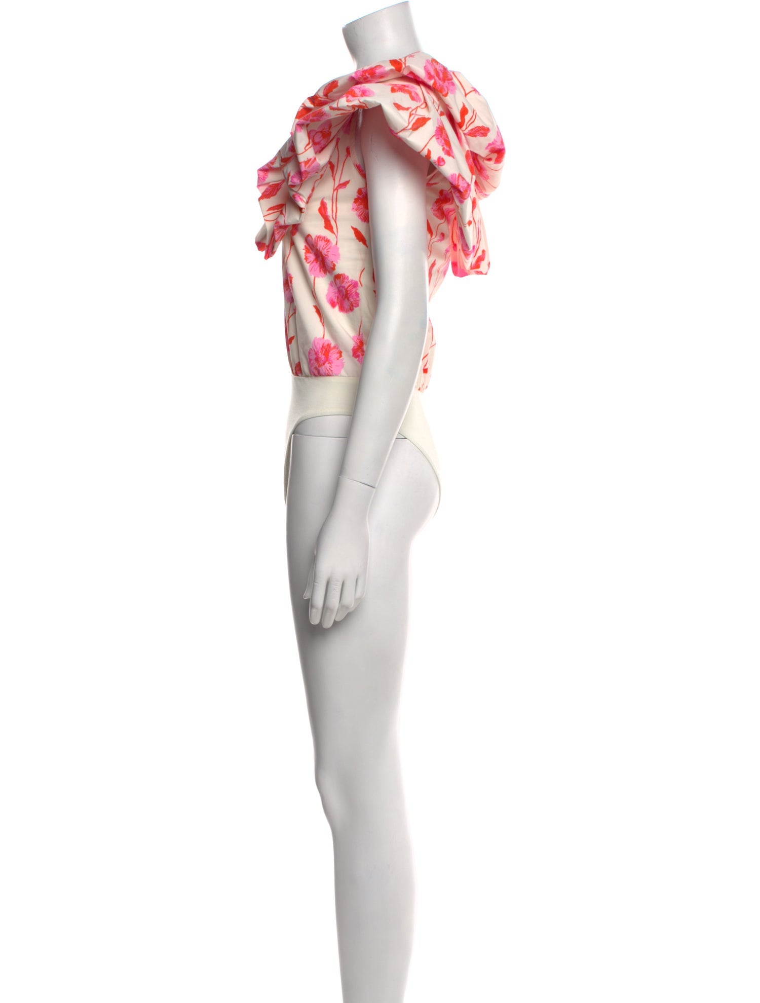 Essentiel Antwerp Floral Print V-Neck Bodysuit