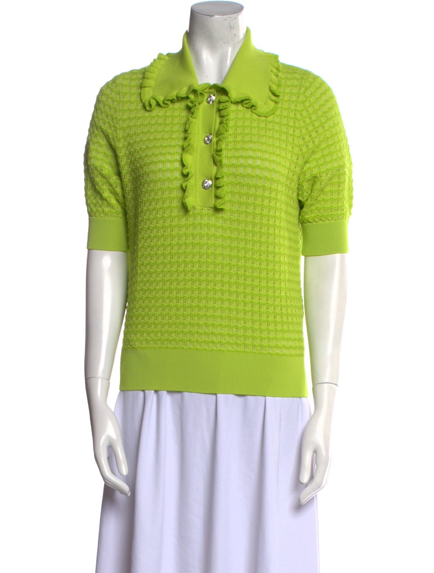 Essentiel Antwerp Mock Neck Short Sleeve Sweatshirt