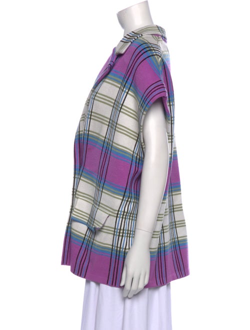 Essentiel Antwerp Plaid Print V-Neck Tunic