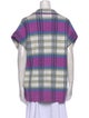 Essentiel Antwerp Plaid Print V-Neck Tunic