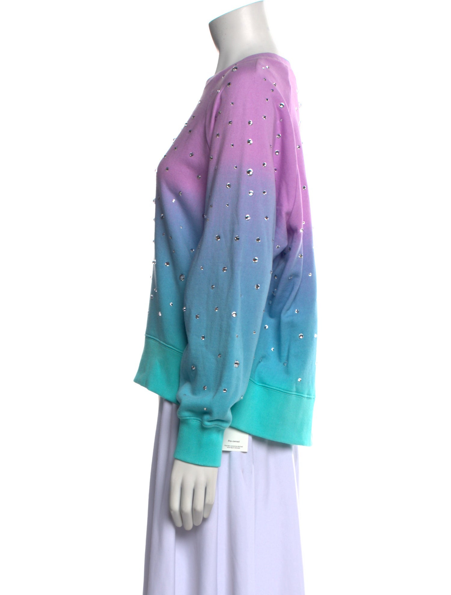 Essentiel Antwerp Colorblock Pattern Crew Neck Sweater