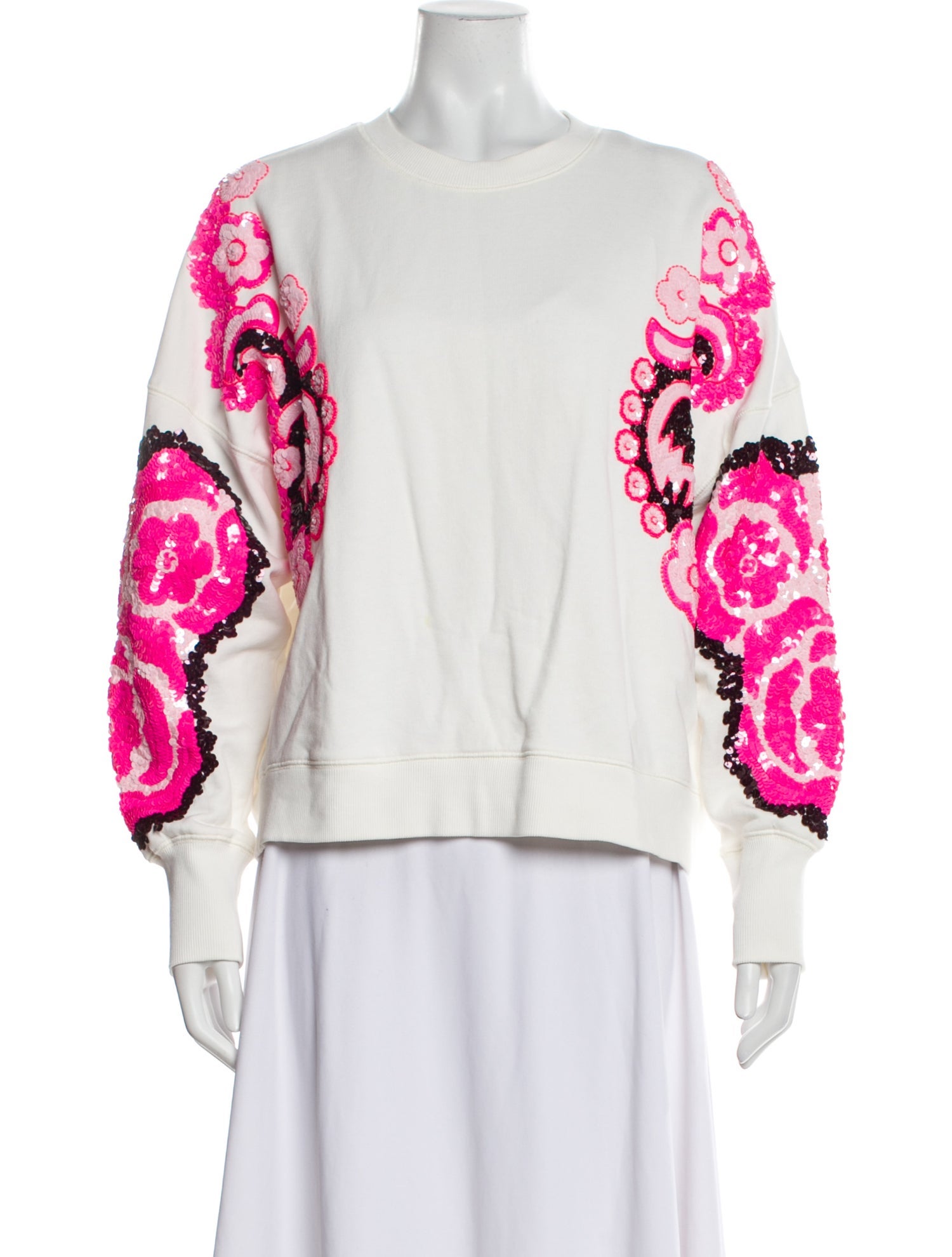 Essentiel Antwerp Floral Print Crew Neck Sweatshirt