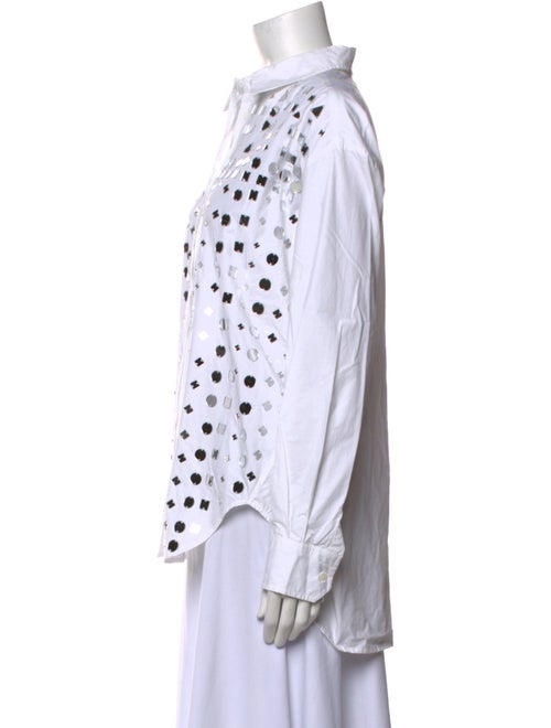 Essentiel Antwerp Printed Long Sleeve Button-Up Top