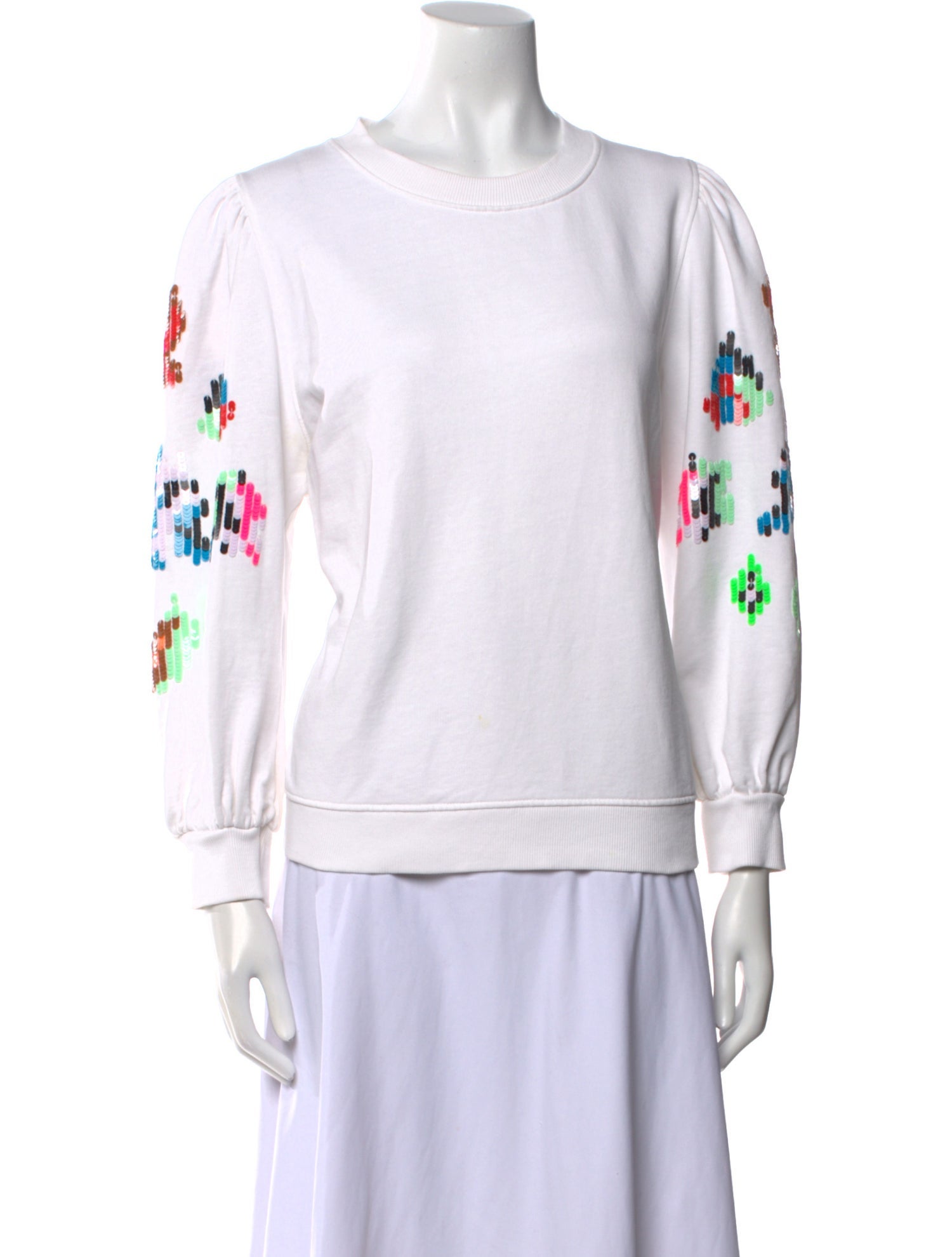 Essentiel Antwerp Graphic Print Scoop Neck Sweatshirt