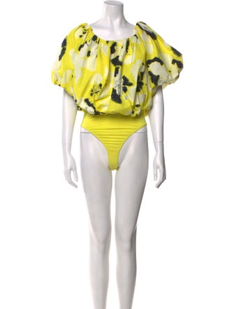 Essentiel Antwerp Floral Print V-Neck Bodysuit