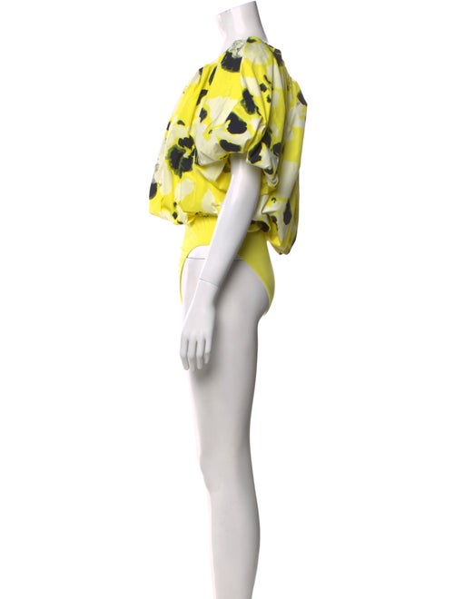 Essentiel Antwerp Floral Print V-Neck Bodysuit