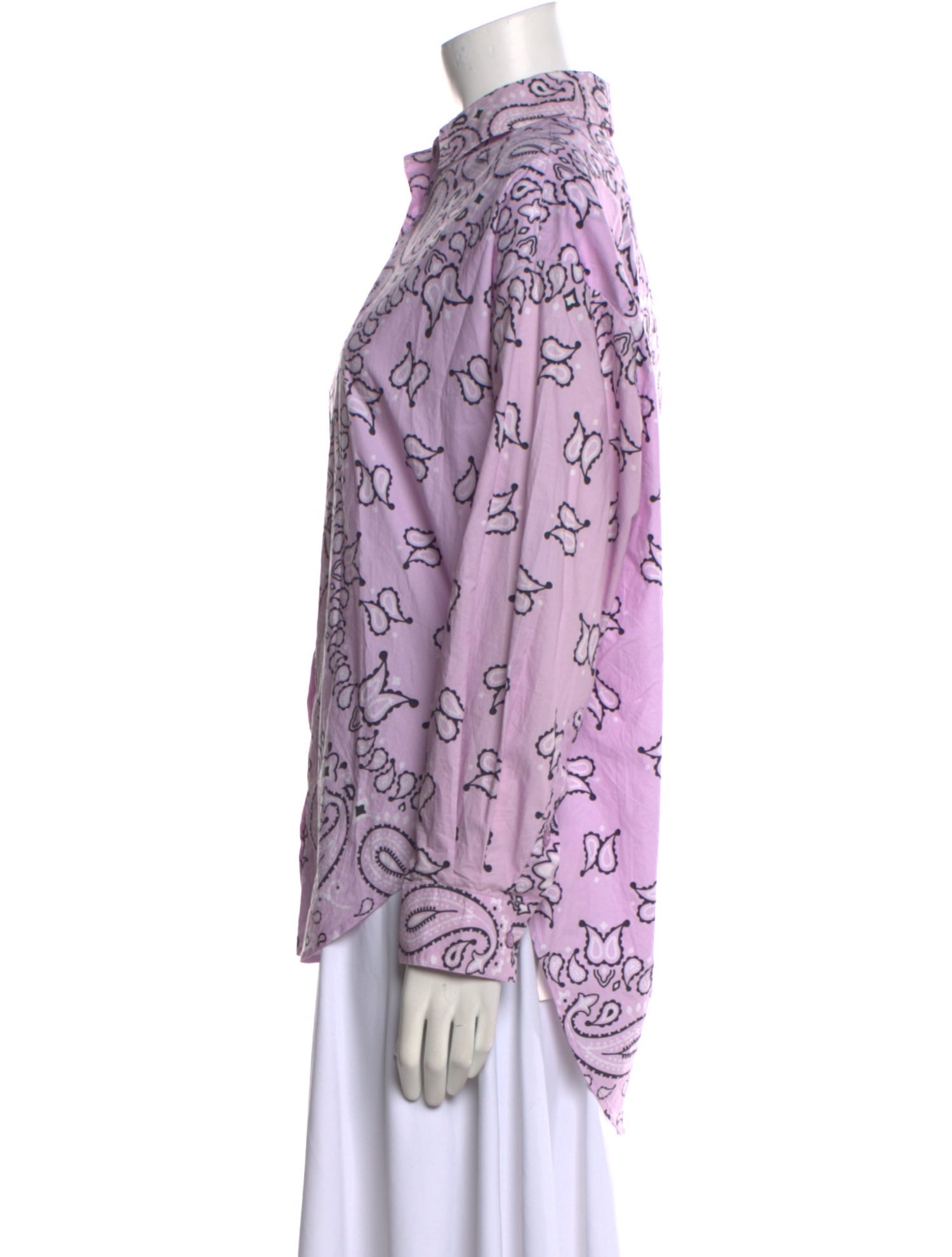 Essentiel Antwerp Printed Long Sleeve Button-Up Top w/ Tags