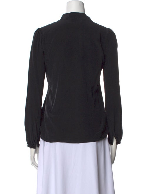 Essentiel Antwerp Silk Long Sleeve Button-Up Top