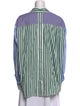 Essentiel Antwerp Striped Long Sleeve Button-Up Top