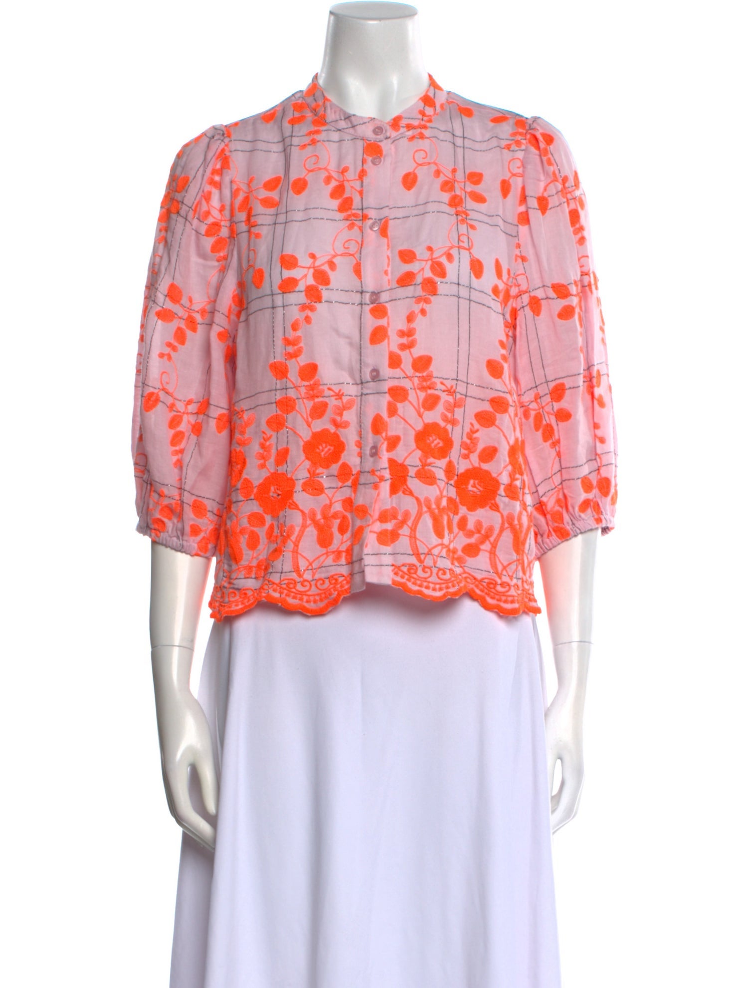 Essentiel Antwerp Printed Mock Neck Blouse w/ Tags