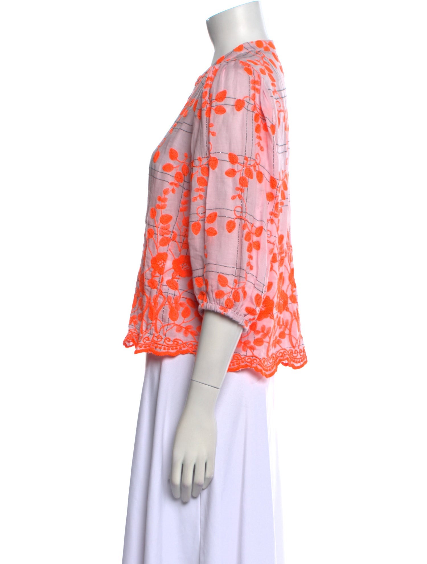 Essentiel Antwerp Printed Mock Neck Blouse w/ Tags