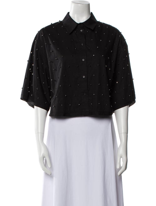 Essentiel Antwerp Short Sleeve Button-Up Top