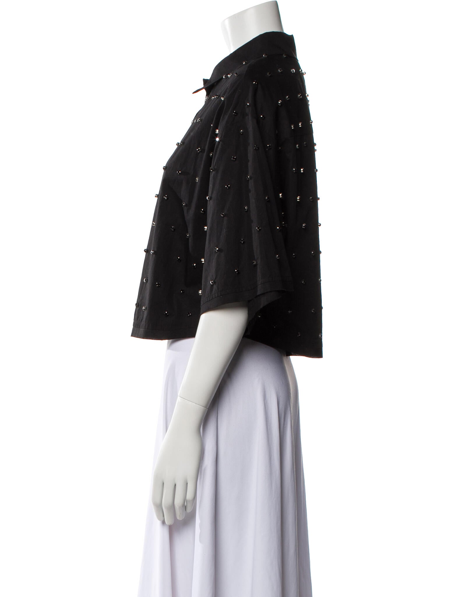 Essentiel Antwerp Short Sleeve Button-Up Top