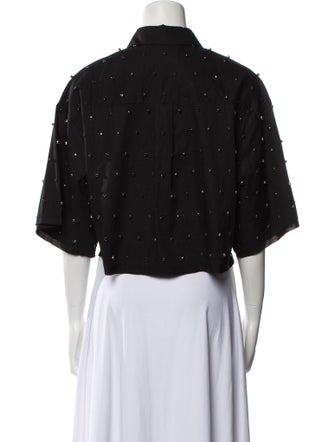 Essentiel Antwerp Short Sleeve Button-Up Top