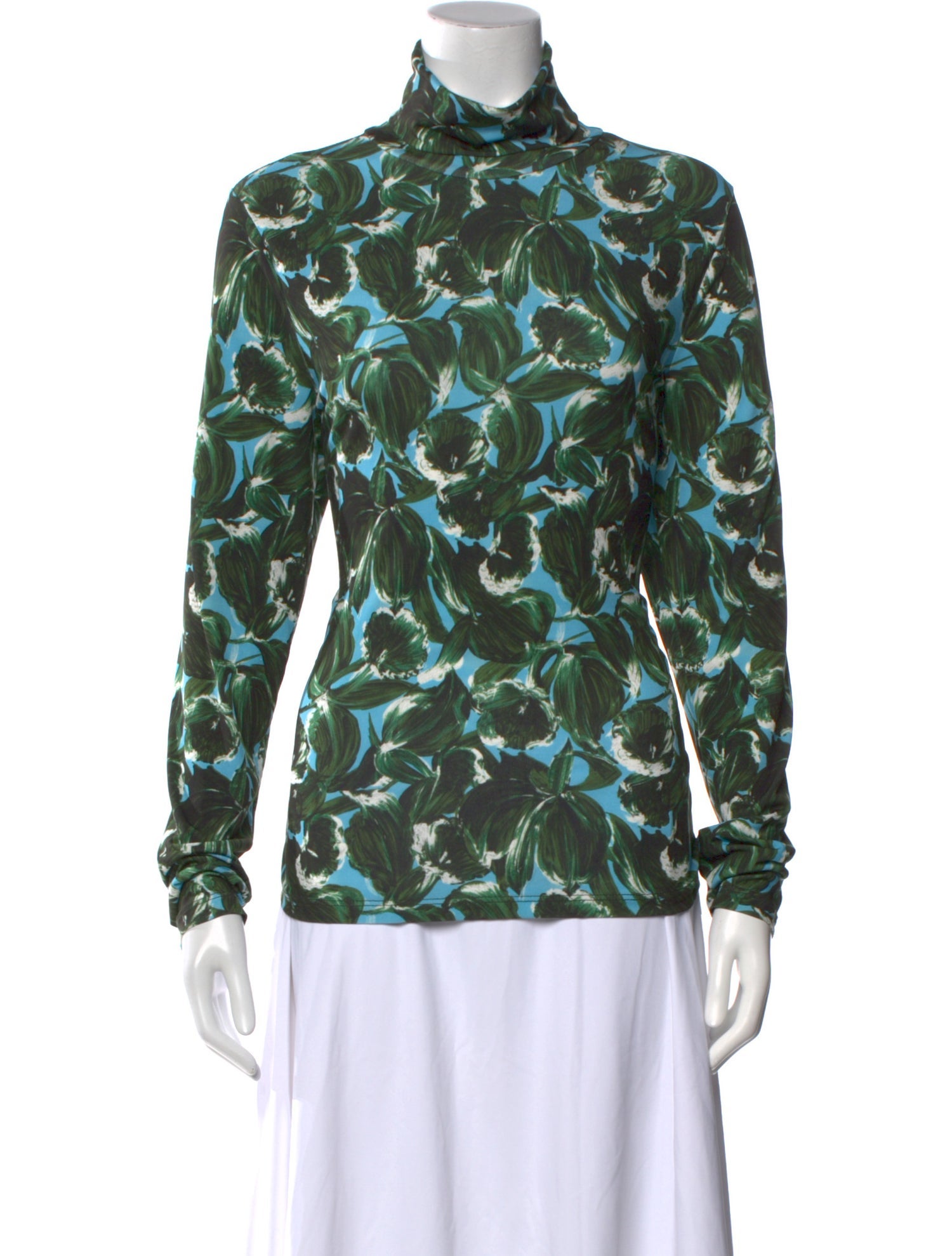 Essentiel Antwerp Printed Turtleneck Blouse
