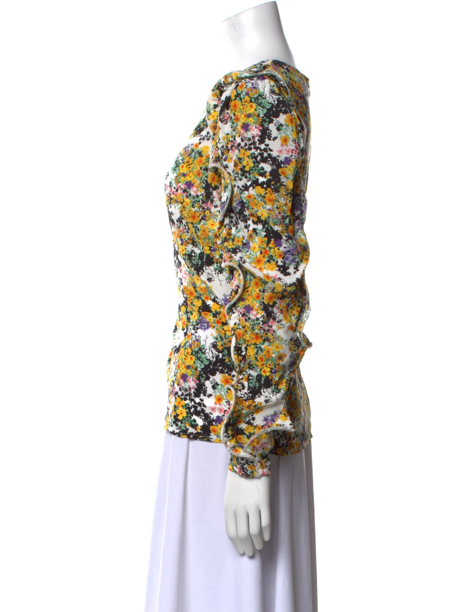 Essentiel Antwerp Floral Print Crew Neck Blouse