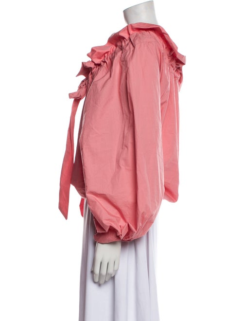 Essentiel Antwerp Square Neckline Long Sleeve Crop Top