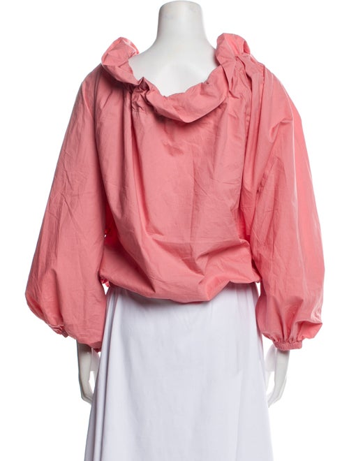 Essentiel Antwerp Square Neckline Long Sleeve Crop Top