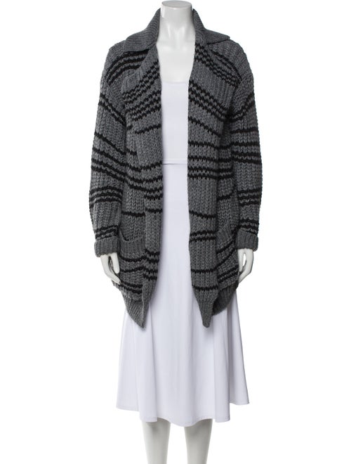 Essentiel Antwerp Striped Open Front Sweater
