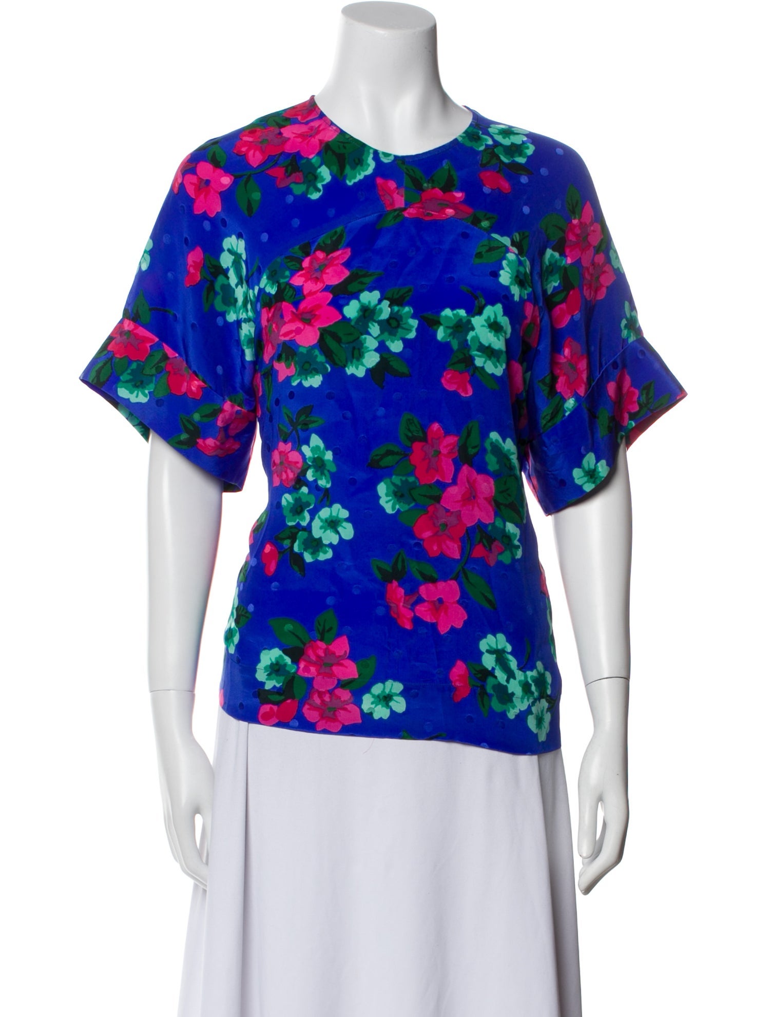 Essentiel Antwerp Silk Floral Print T-Shirt