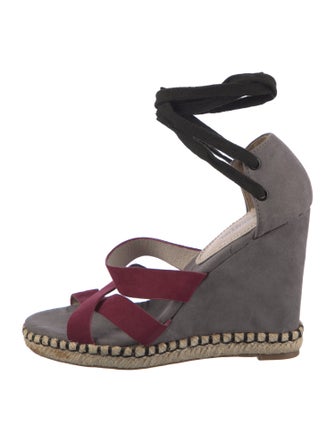 Essentiel Antwerp Suede Colorblock Pattern Sandals