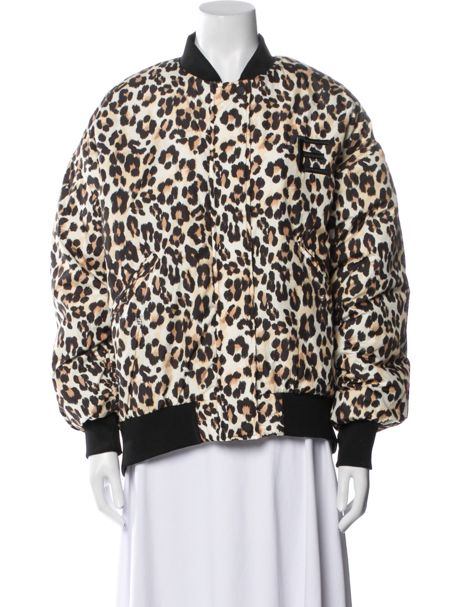 Essentiel Antwerp Animal Print Bomber Jacket w/ Tags