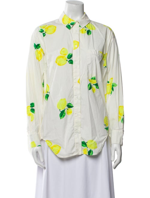 Essentiel Antwerp Printed Long Sleeve Button-Up Top