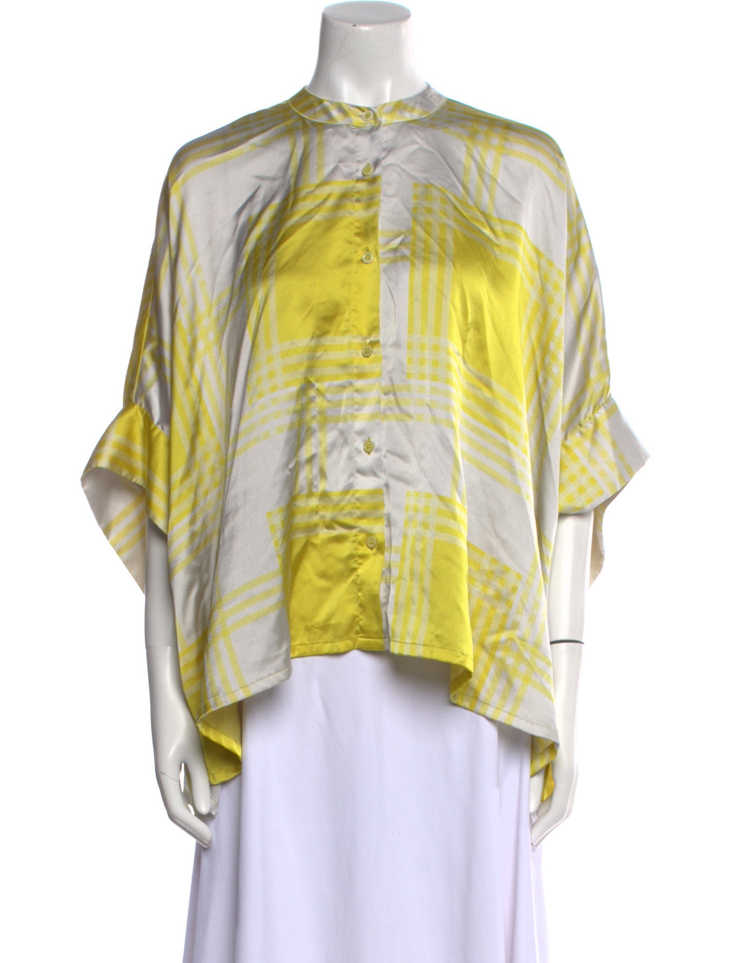 Essentiel Antwerp Printed Mock Neck Blouse