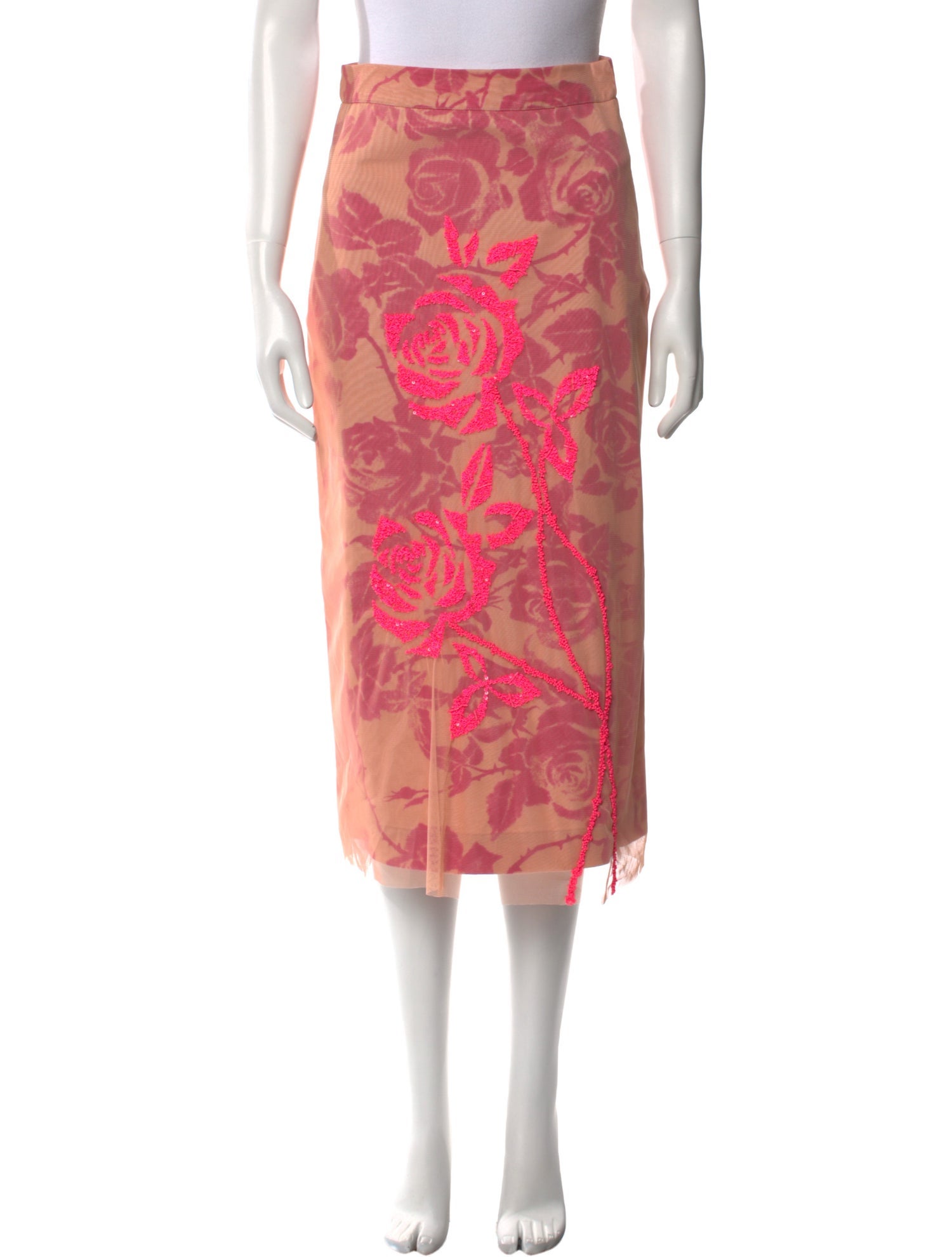 Essentiel Antwerp Floral Print Midi Length Skirt