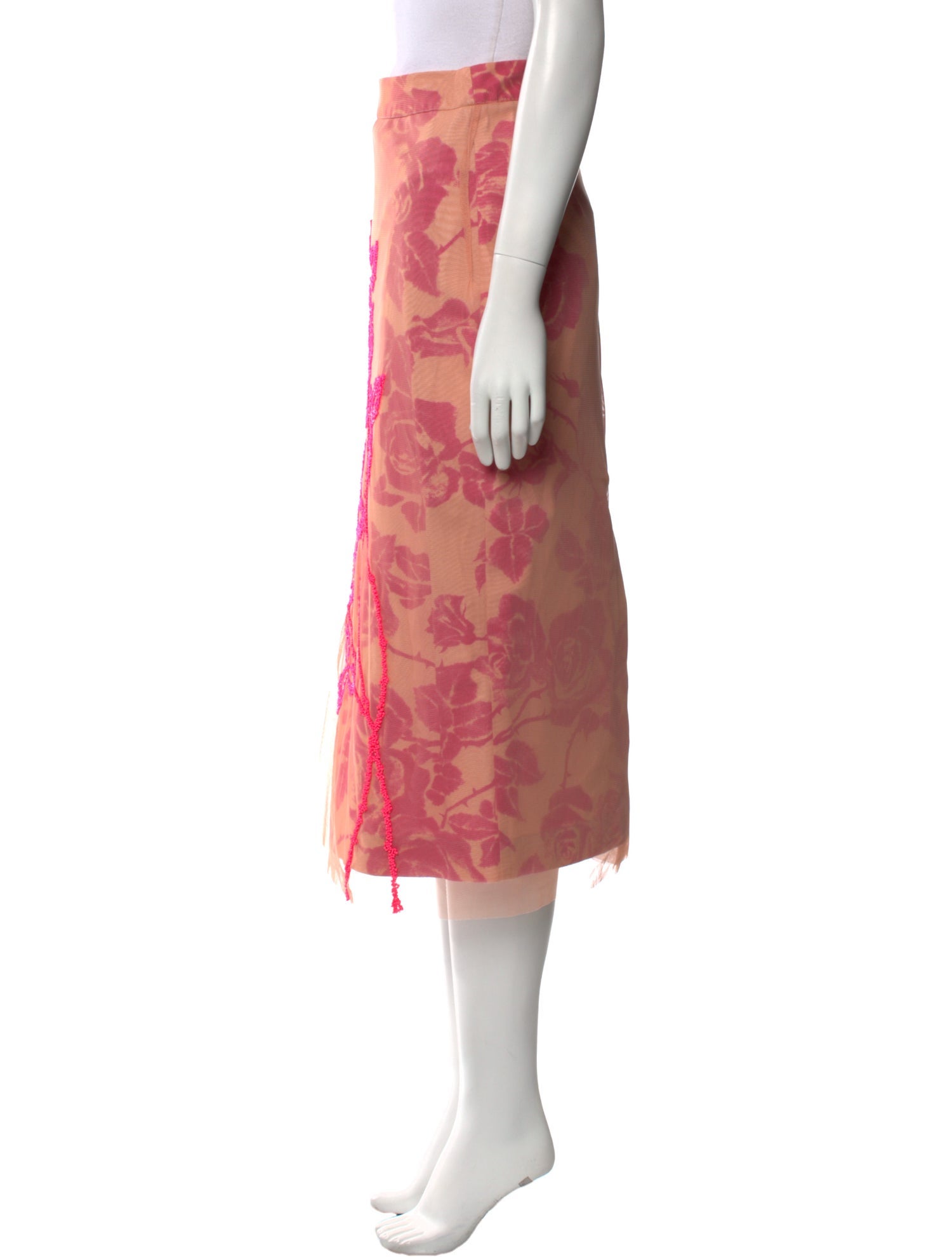 Essentiel Antwerp Floral Print Midi Length Skirt