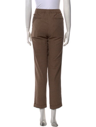 Essentiel Antwerp Houndstooth Print Straight Leg Pants