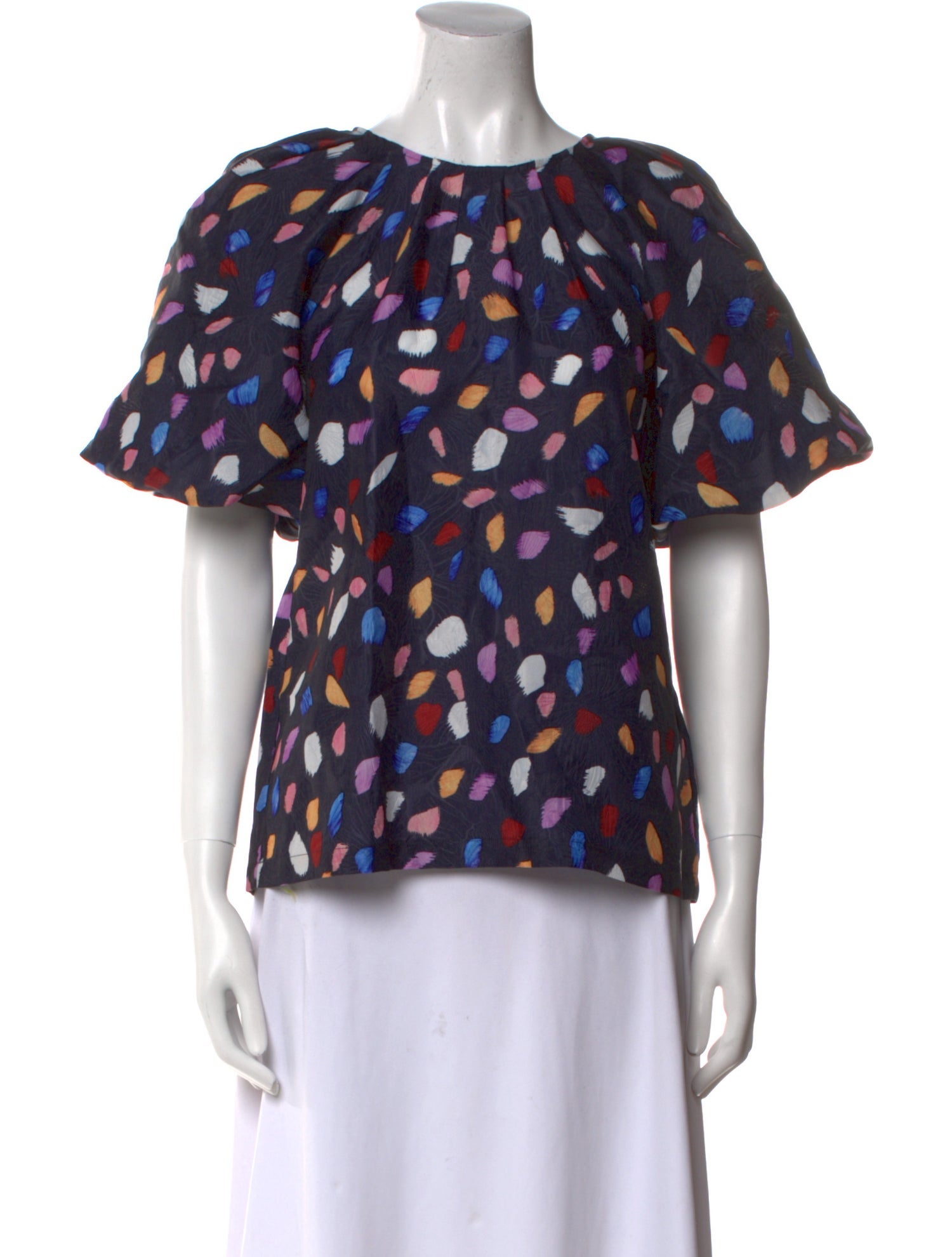 Essentiel Antwerp Printed Bateau Neckline Blouse w/ Tags