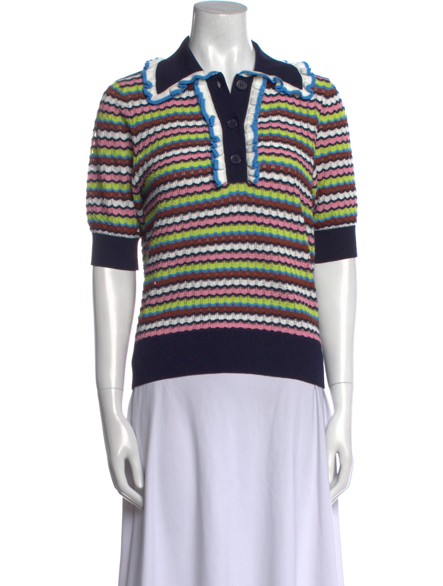 Essentiel Antwerp Striped Crew Neck Sweater w/ Tags