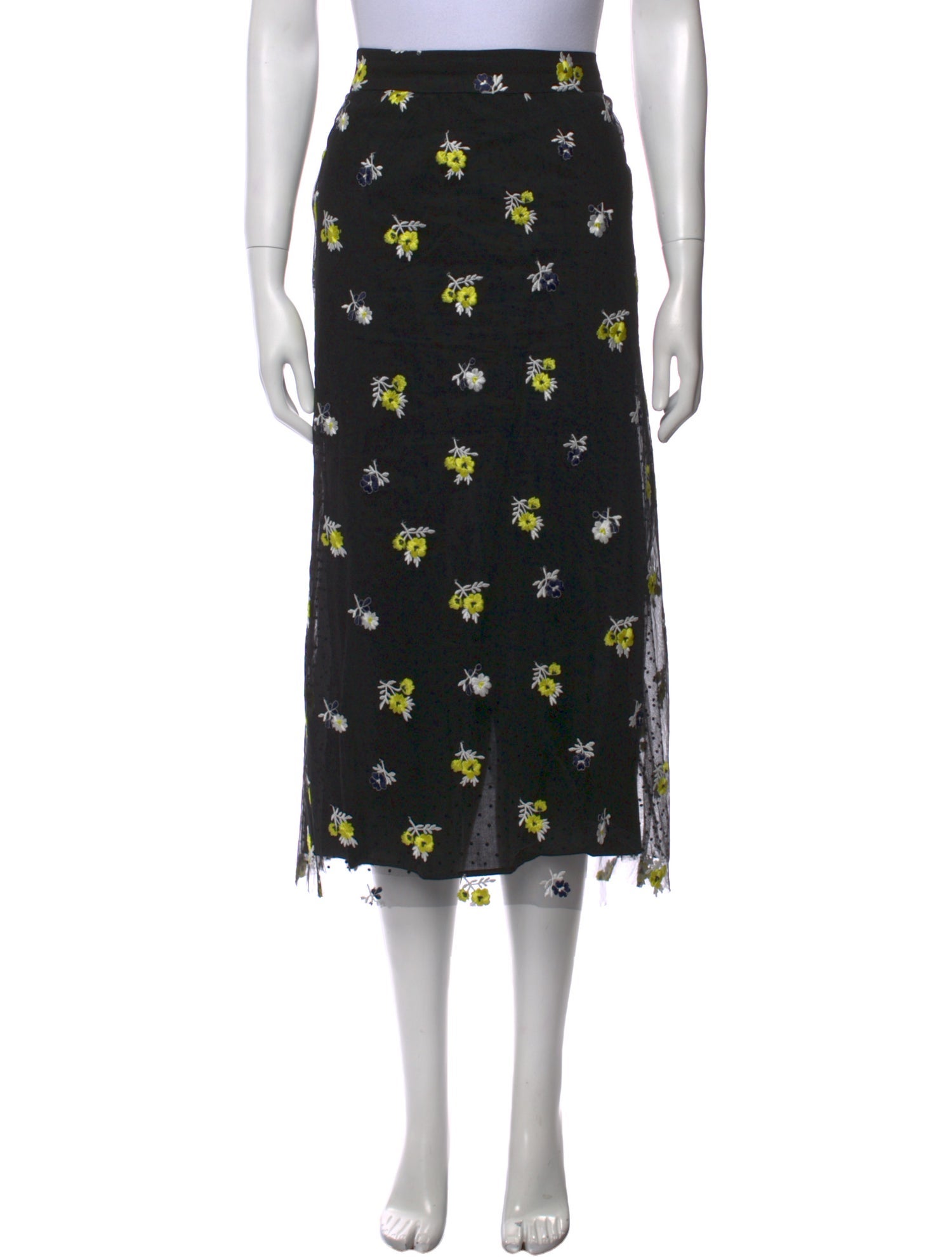 Essentiel Antwerp Floral Print Midi Length Skirt