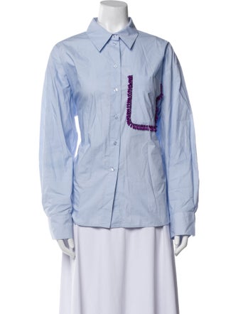 Essentiel Antwerp Long Sleeve Button-Up Top