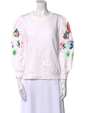 Essentiel Antwerp Printed Bateau Neckline Sweatshirt