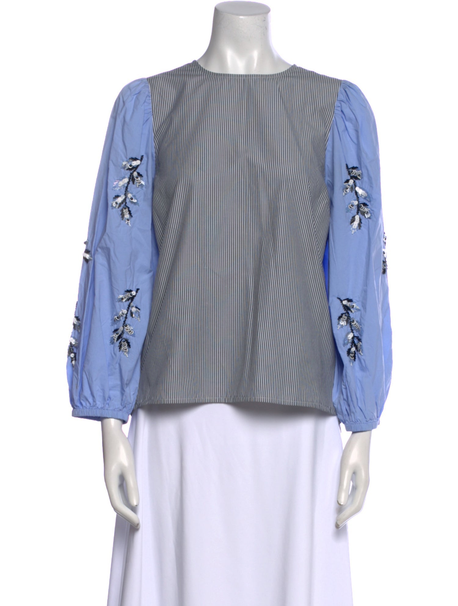 Essentiel Antwerp Striped Bateau Neckline Blouse