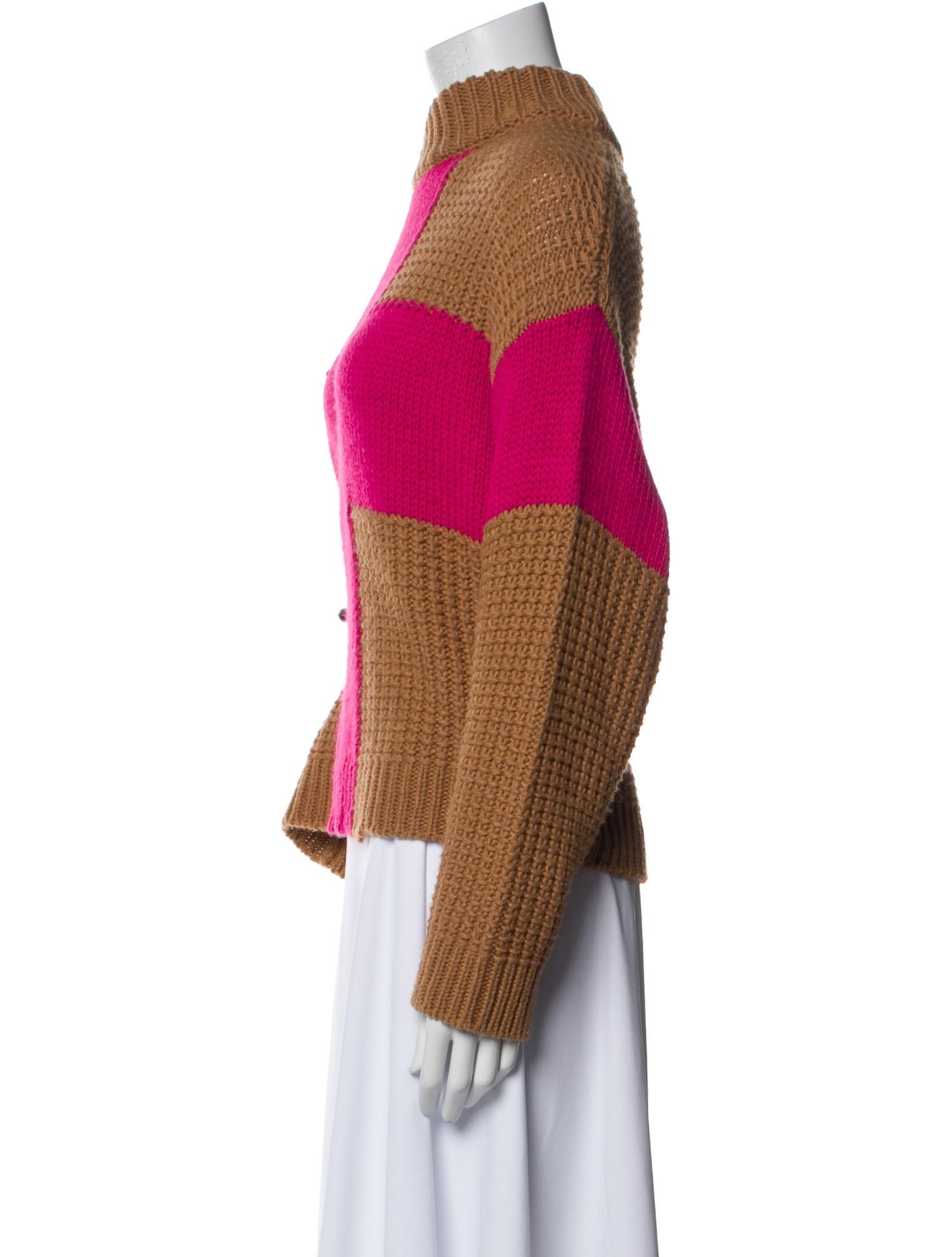 Essentiel Antwerp Wool Colorblock Pattern Sweater