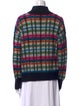Essentiel Antwerp Plaid Print Turtleneck Sweater