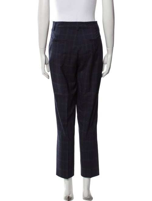 Essentiel Antwerp Plaid Print Straight Leg Pants