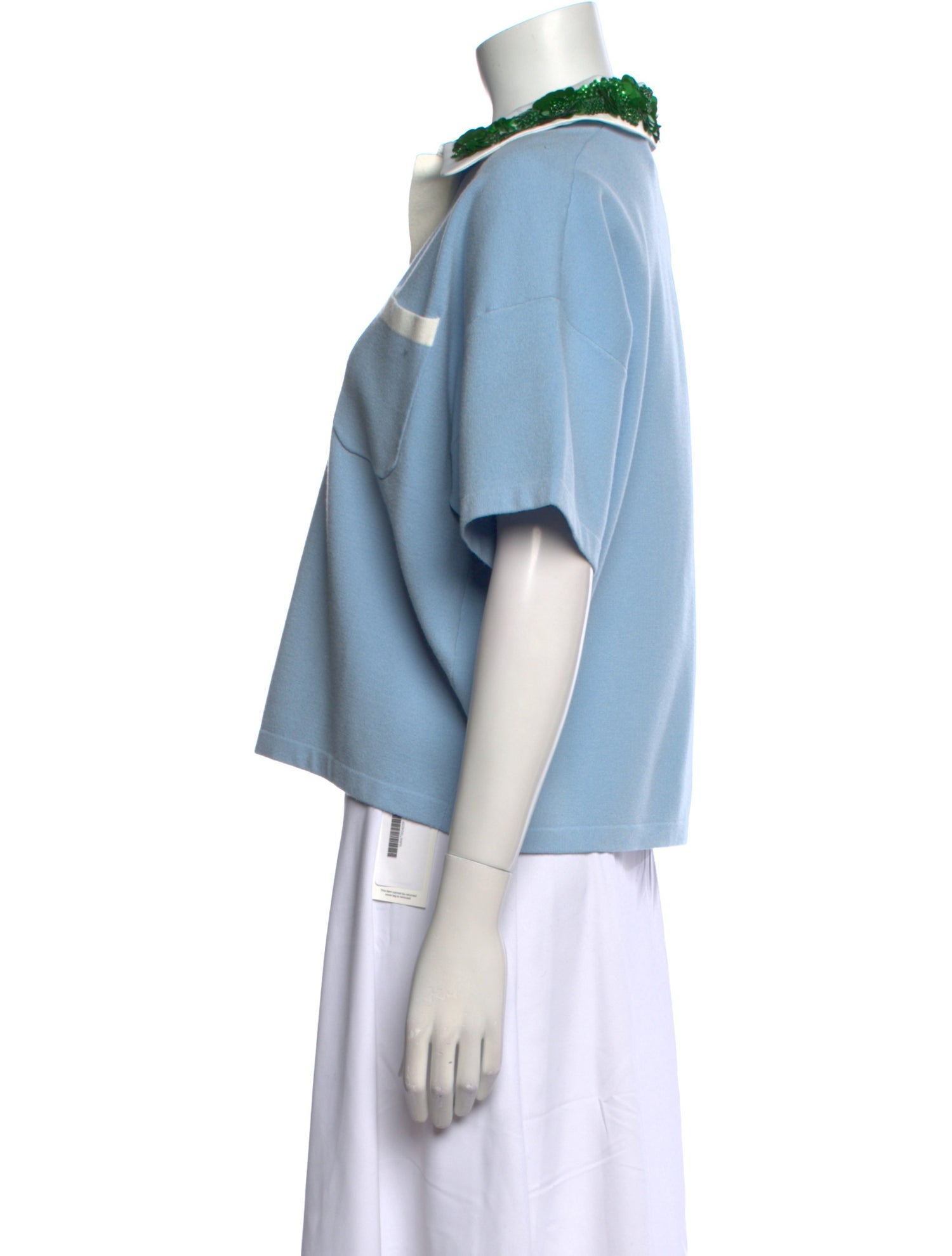 Essentiel Antwerp V-Neck Short Sleeve Crop Top w/ Tags