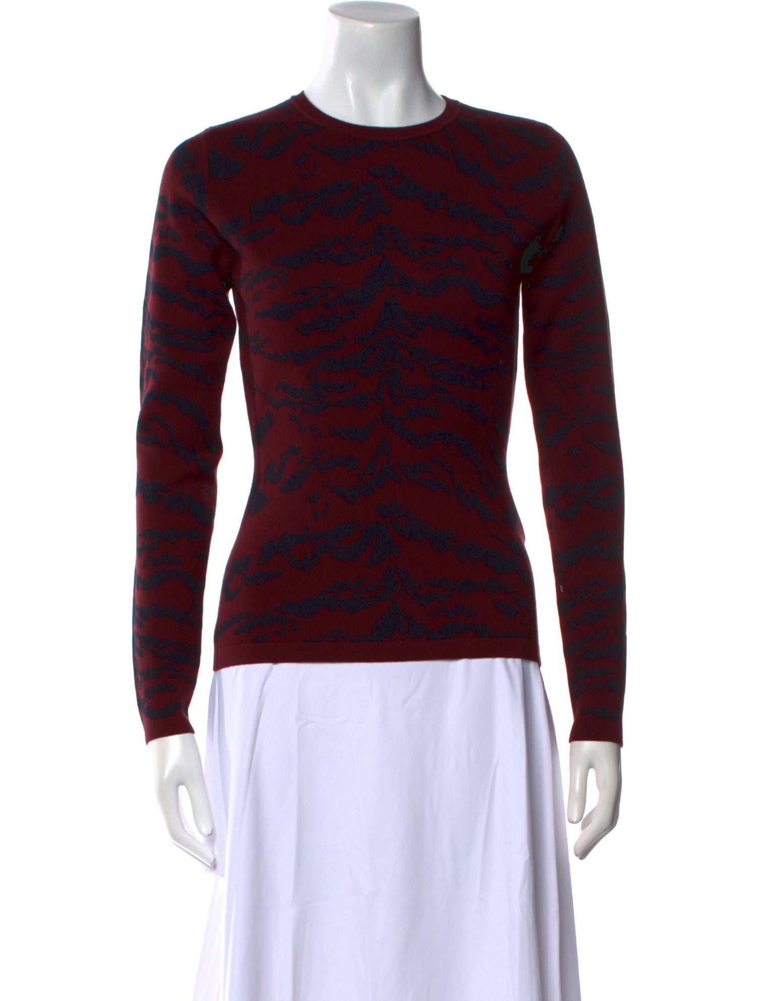 Essentiel Antwerp Animal Print Crew Neck Top